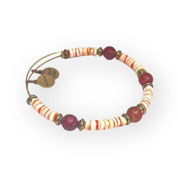 Alex and Ani 𖤗 Terra Horizon Beaded Expand Bangle Bracelet 𖤗 Rafaelian Gold 𖤗 - Picture 8 of 16